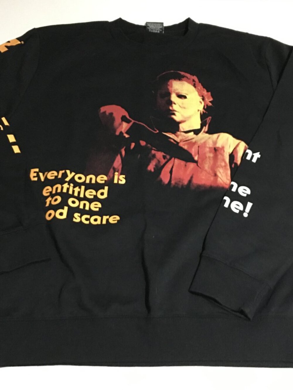 Micheal Myers John Carpenter's Halloween Mens XL Sweatshirt Crewneck Black